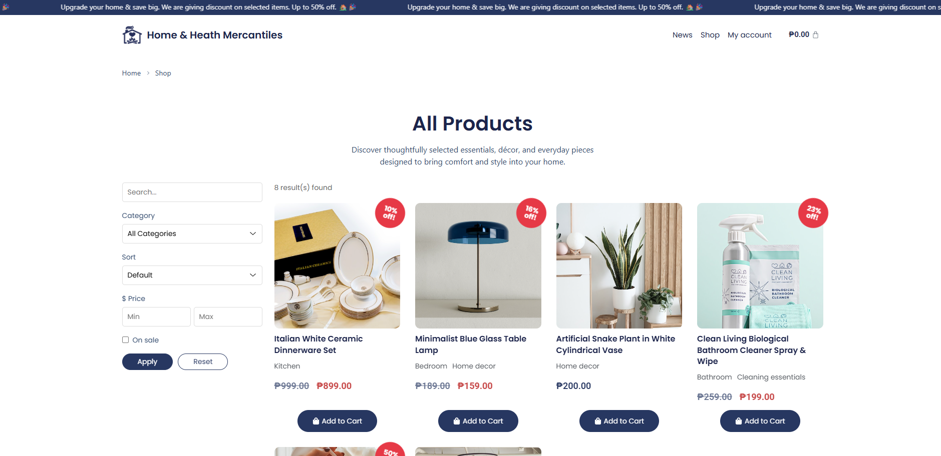 Home & Heath Mercantiles